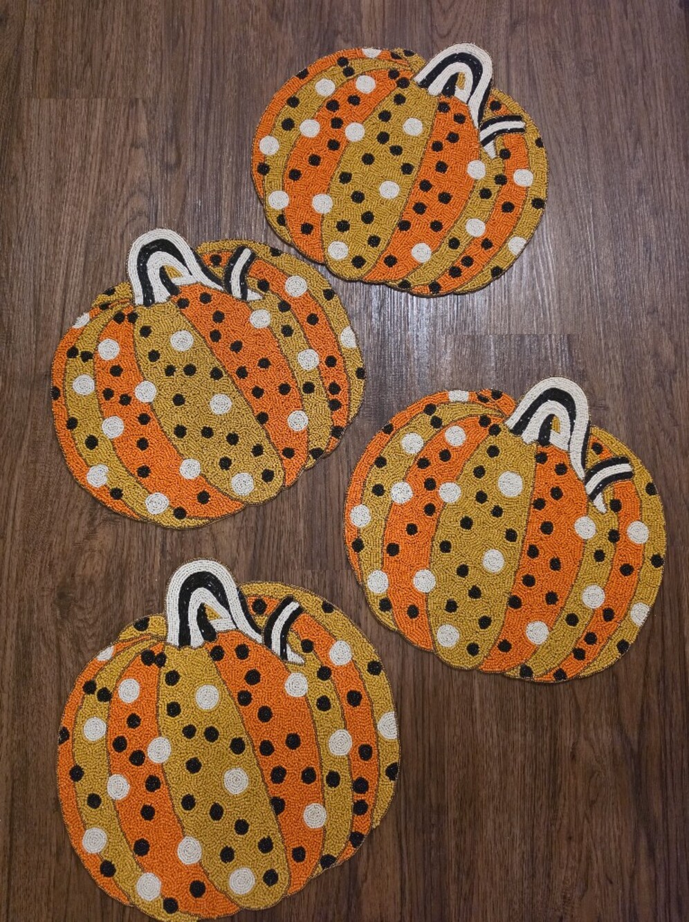 Mackenzie Childs Polk-a-dot Pumpkin Placemats